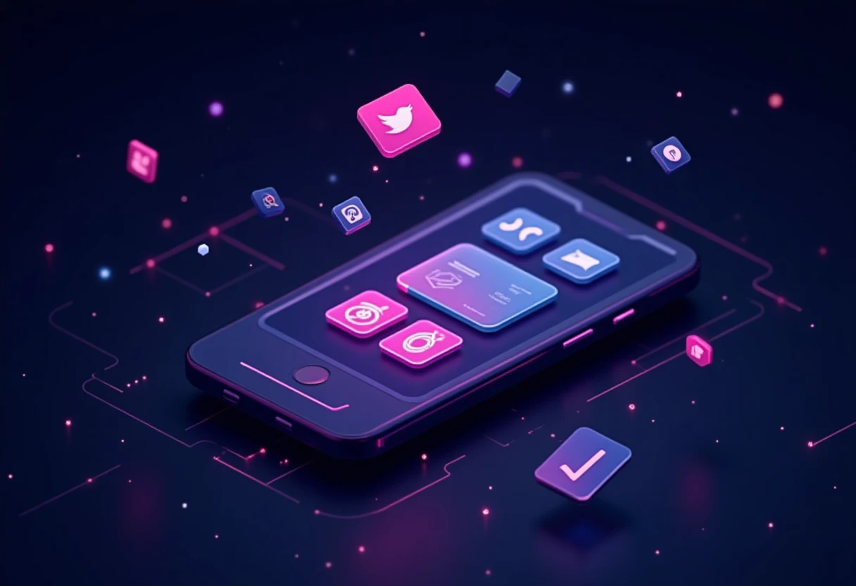 Ícones de apps de compras em destaque