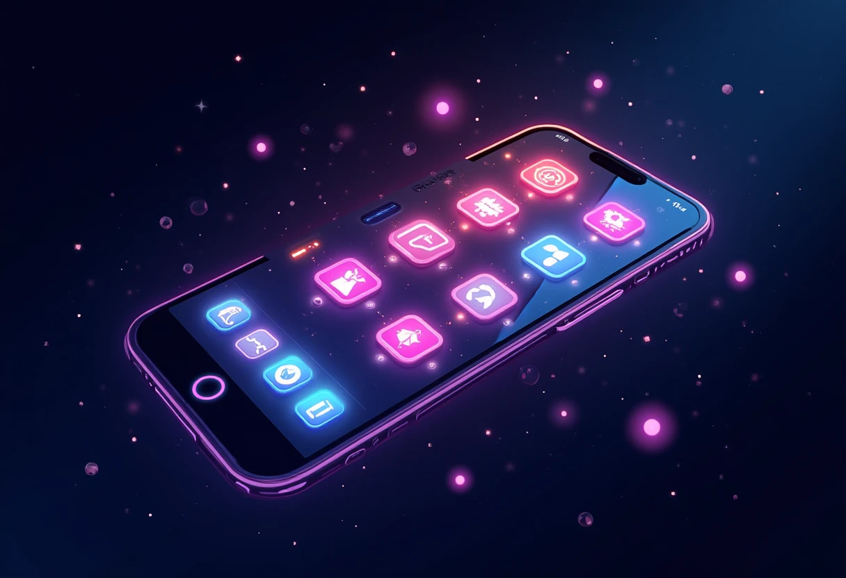 Colorful app grid
